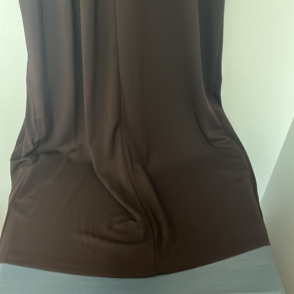 BCBGeneration twist front midi dress, Chocolate, Sz 10 NWT - Picture 8 of 11